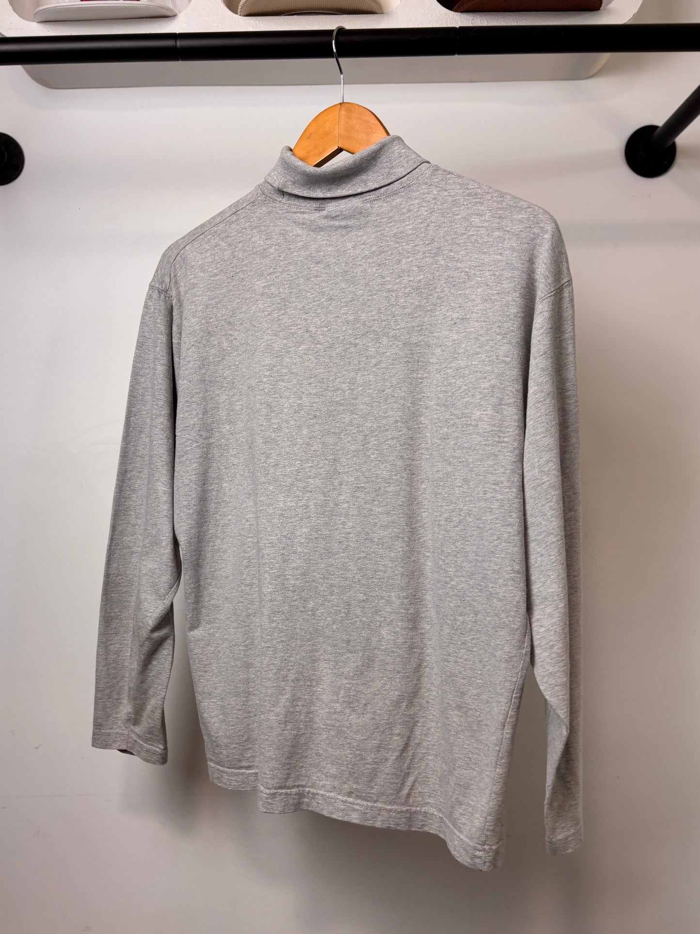 RARE 90's QUIKSILVER MOCK NECK GREY