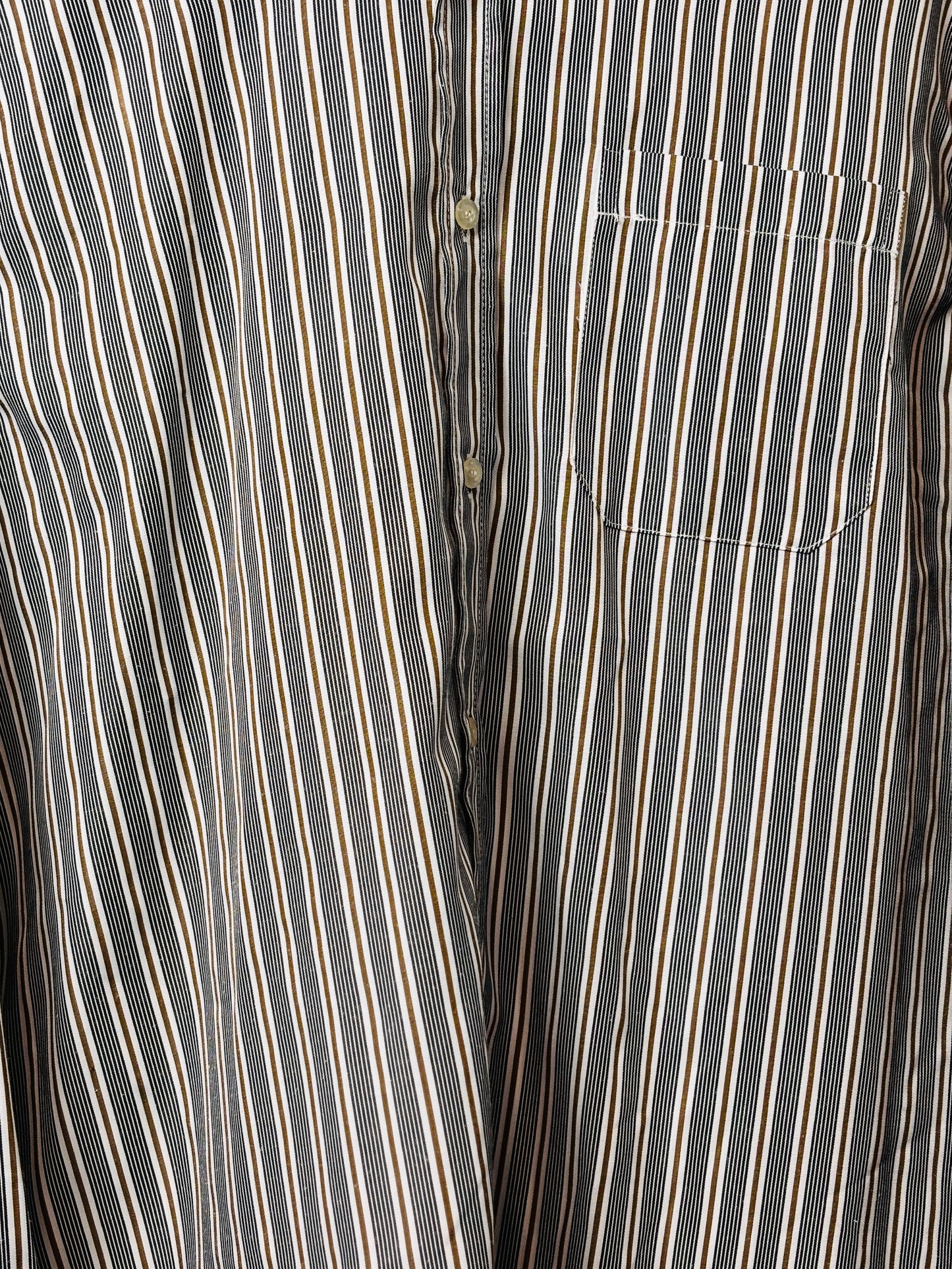 ROBERT HUNTLEY LONG SLEEVE GREY/BROWN STRIPE