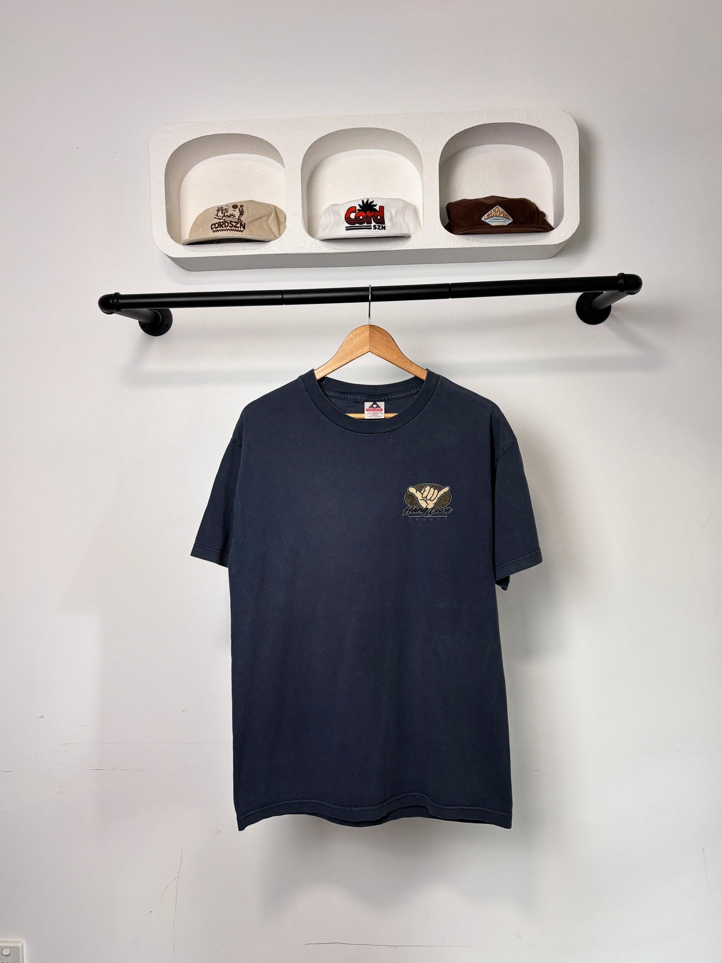 VINTAGE HANG LOOSE HAWAII TEE NAVY