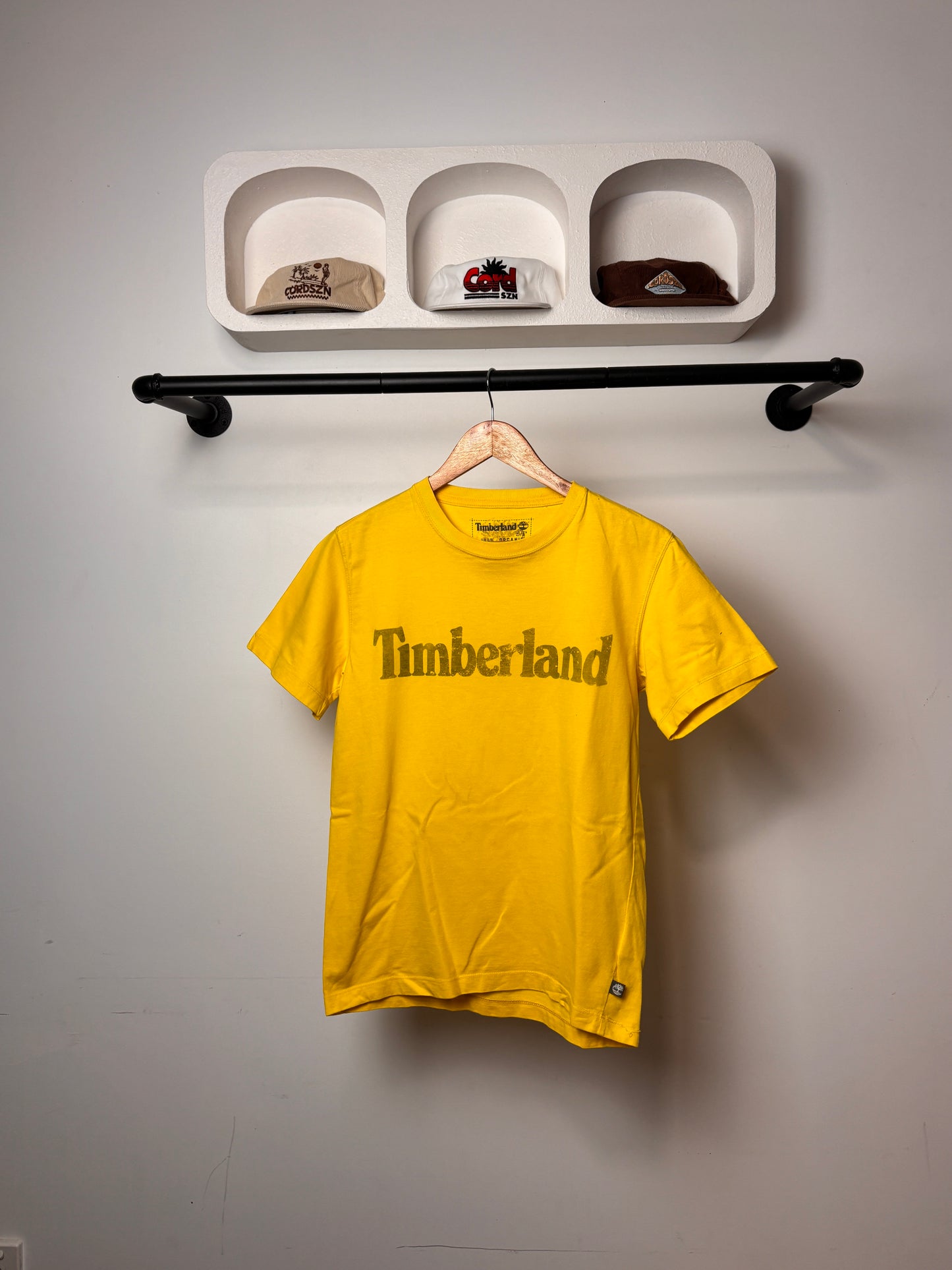 Y2K TIMBERLAND FADED TEE YELLOW