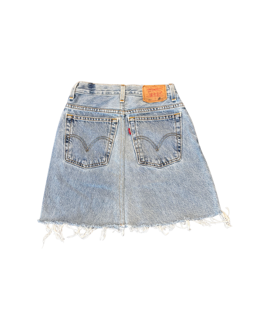Levi’s denim skirt in a classic light blue wash