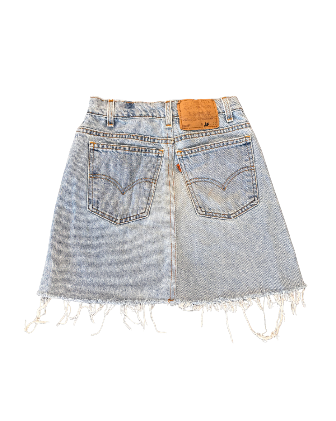 Levi’s denim mini skirt light wash