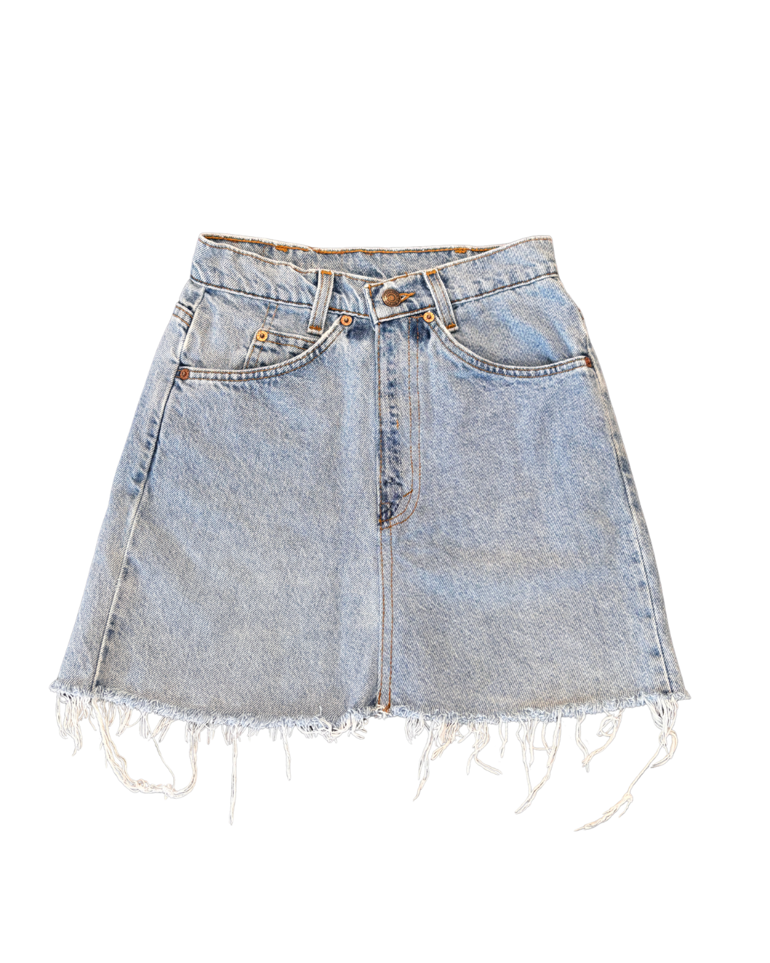 Levi’s denim mini skirt light wash
