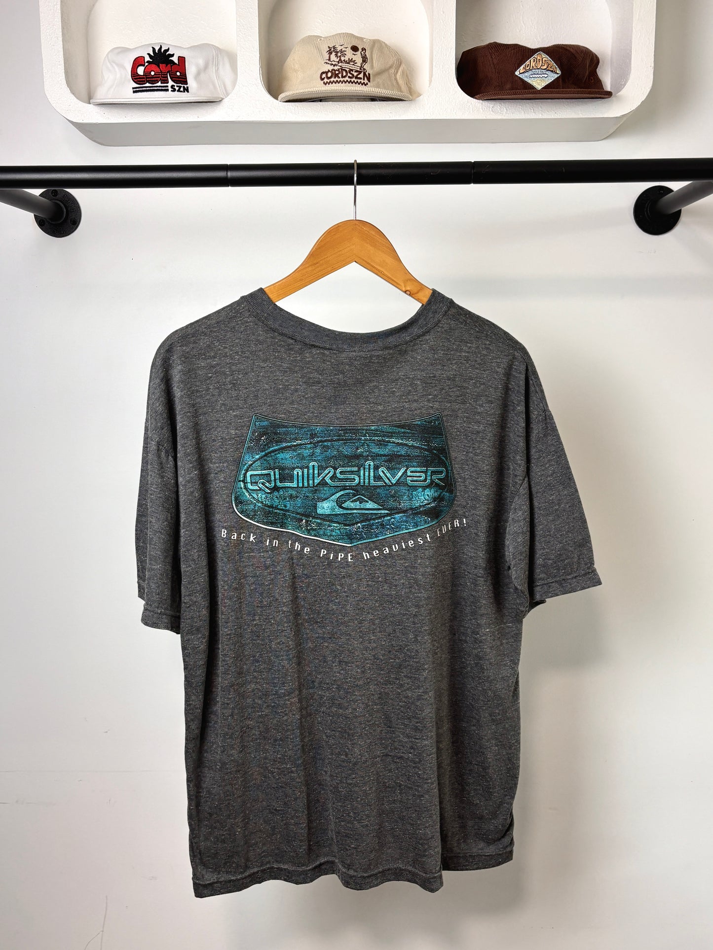 Y2K QUIKSILVER TEE GREY