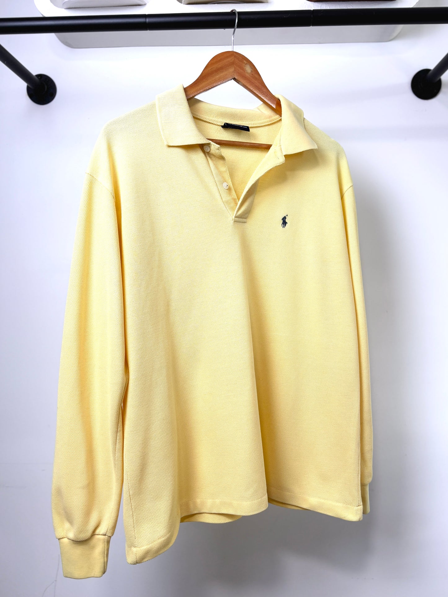 POLO SPORT LONG SLEEVE POLO SHIRT YELLOW