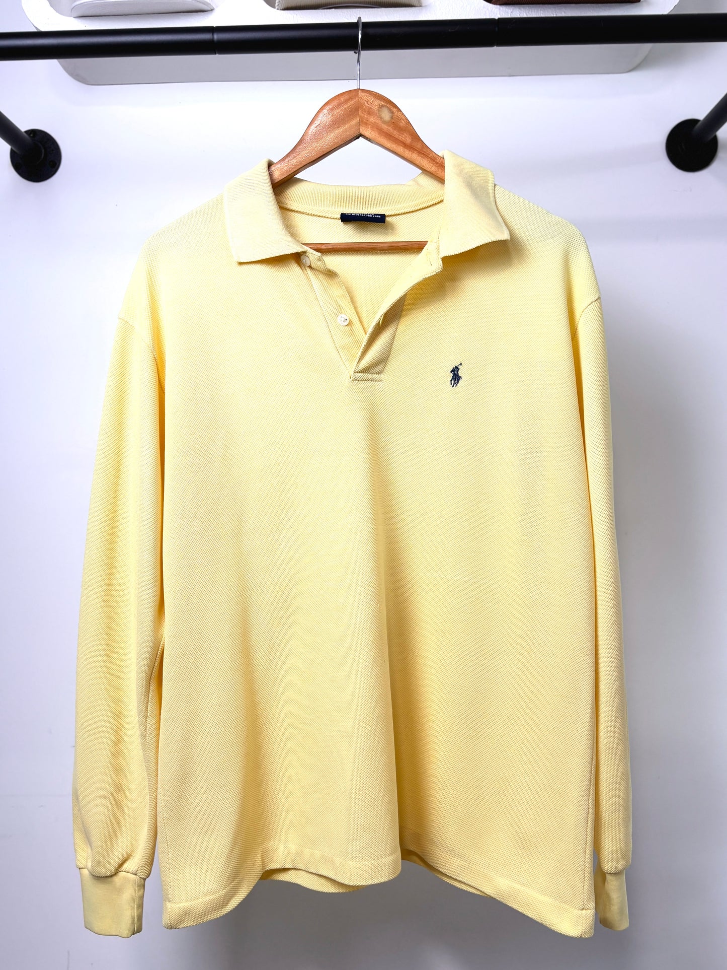 POLO SPORT LONG SLEEVE POLO SHIRT YELLOW