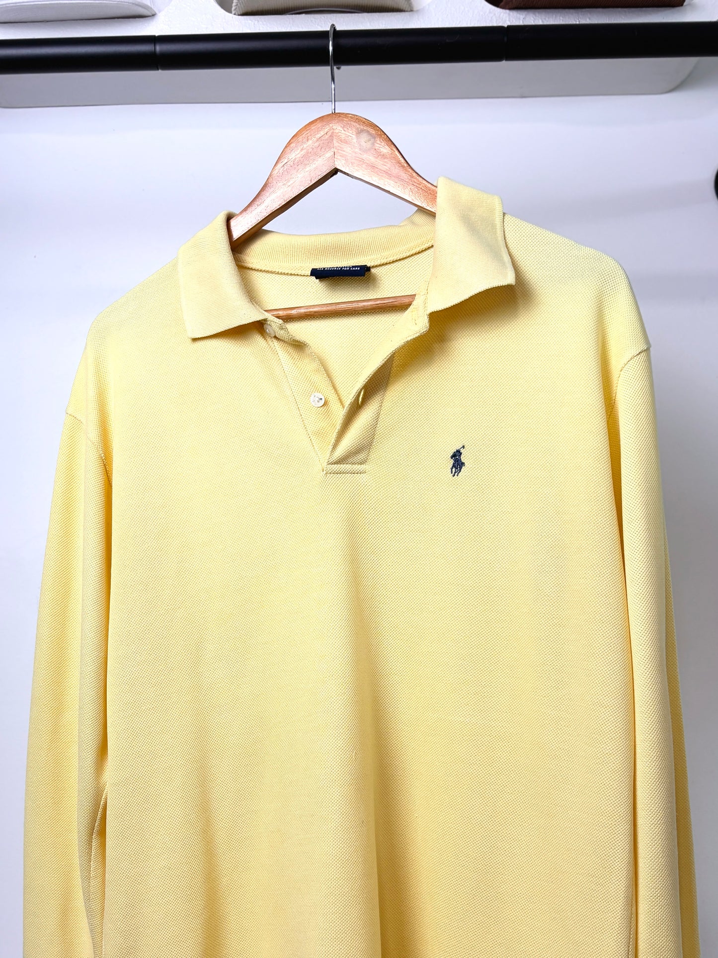 POLO SPORT LONG SLEEVE POLO SHIRT YELLOW