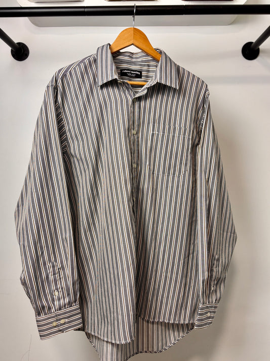ROBERT HUNTLEY LONG SLEEVE GREY/BROWN STRIPE