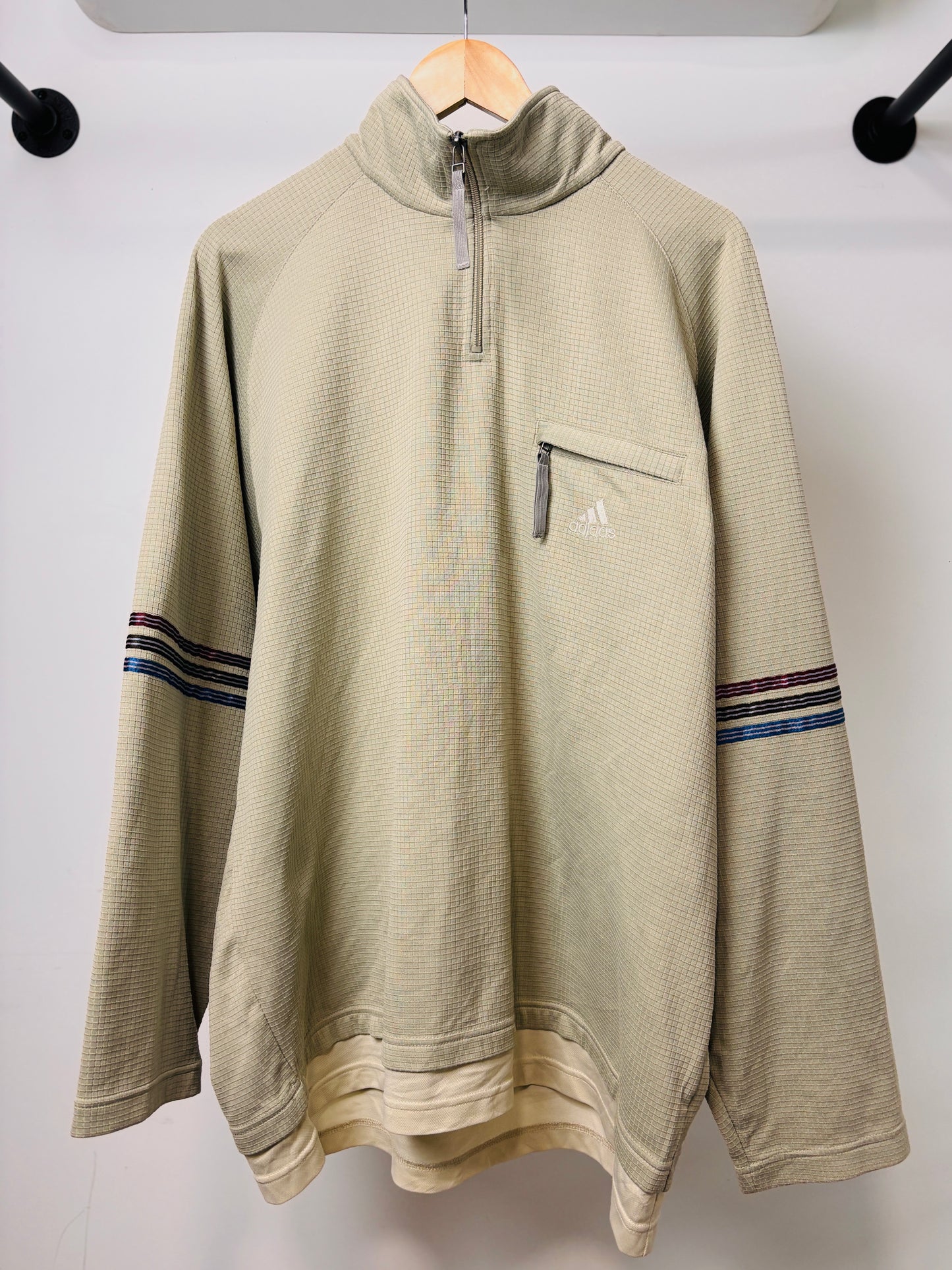 2000'S BOOTLEG ADIDAS QUARTER ZIP GREY