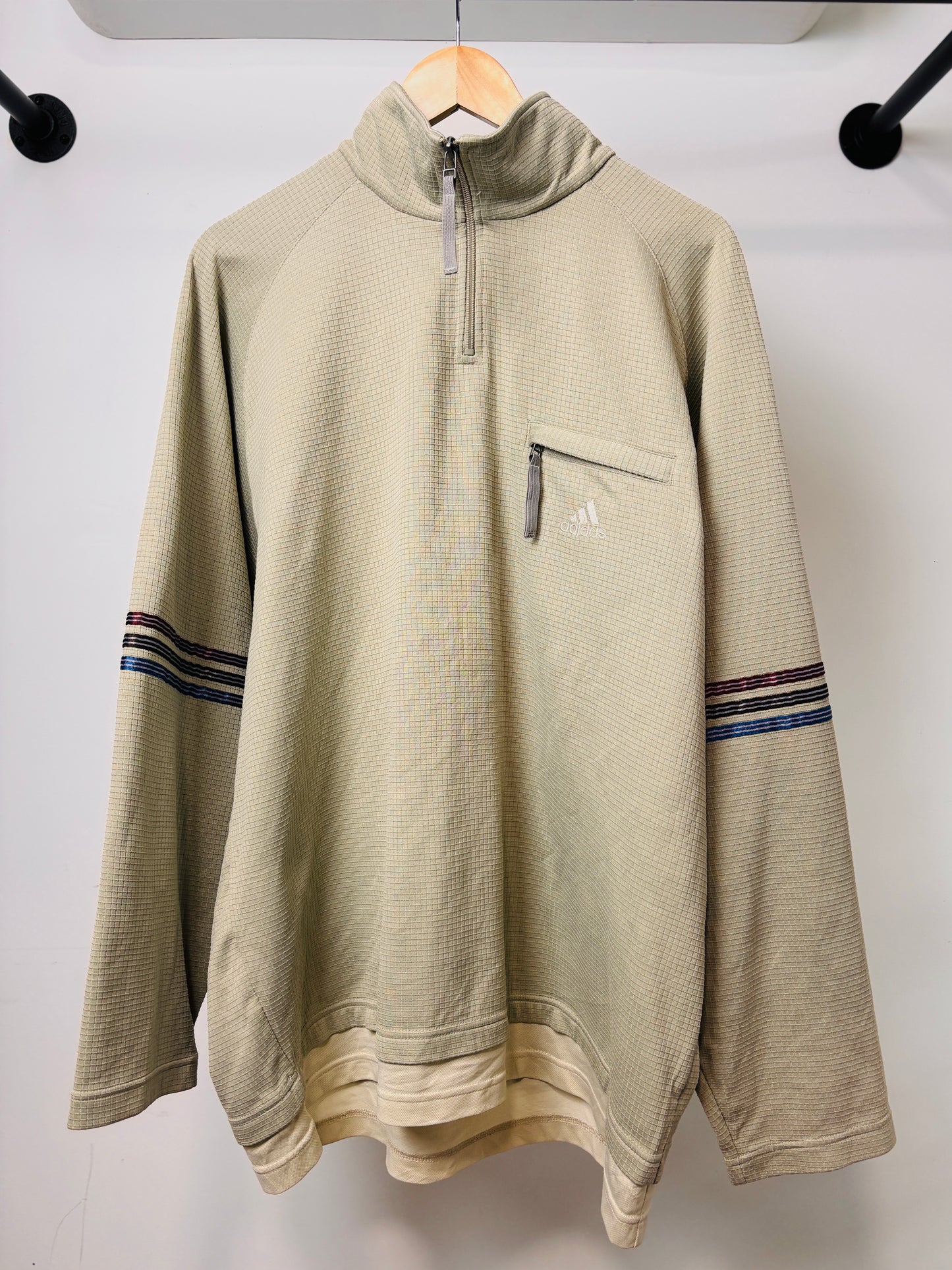 2000'S BOOTLEG ADIDAS QUARTER ZIP GREY