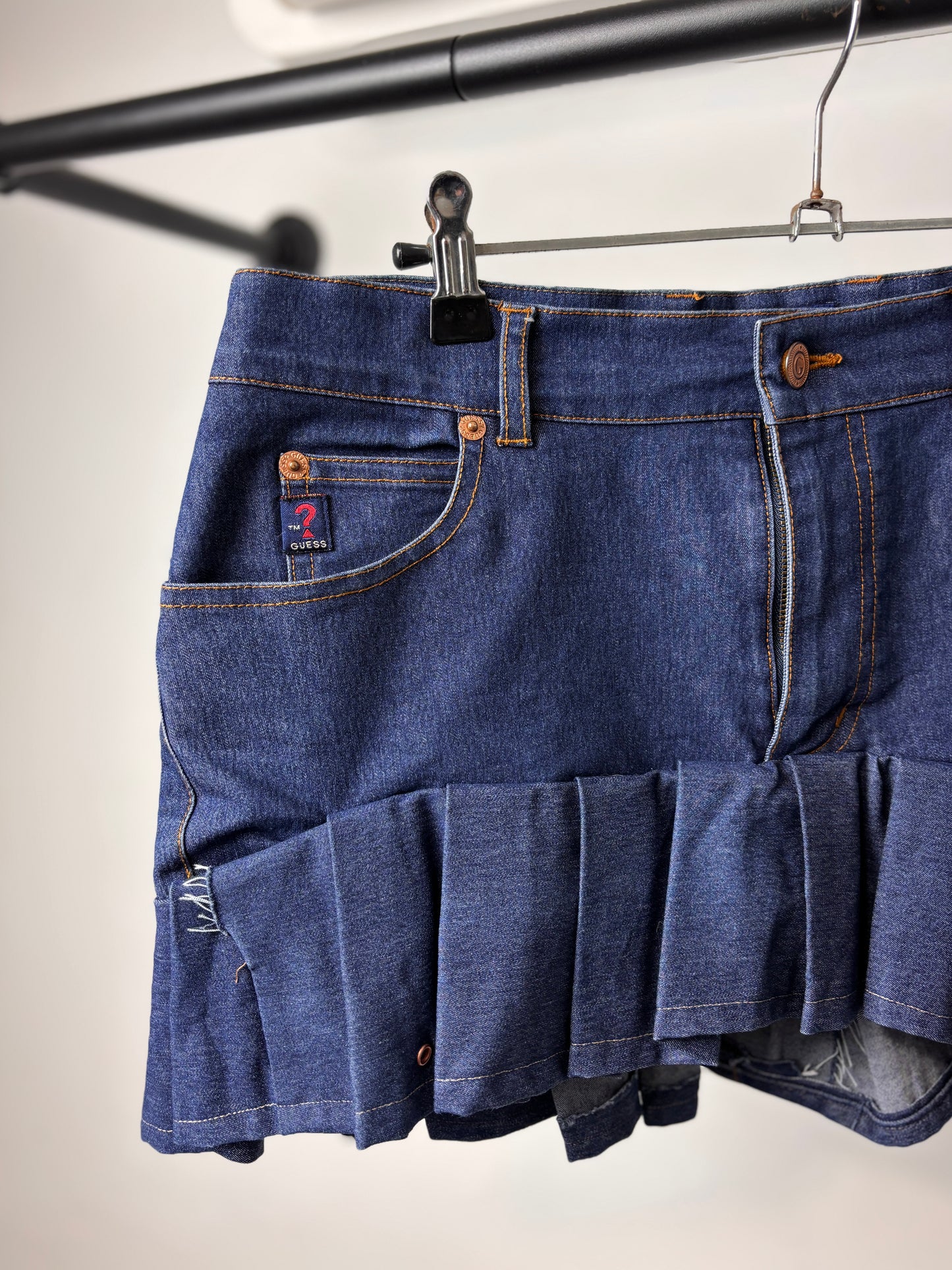 GUESS MINI SKIRT DARK DENIM
