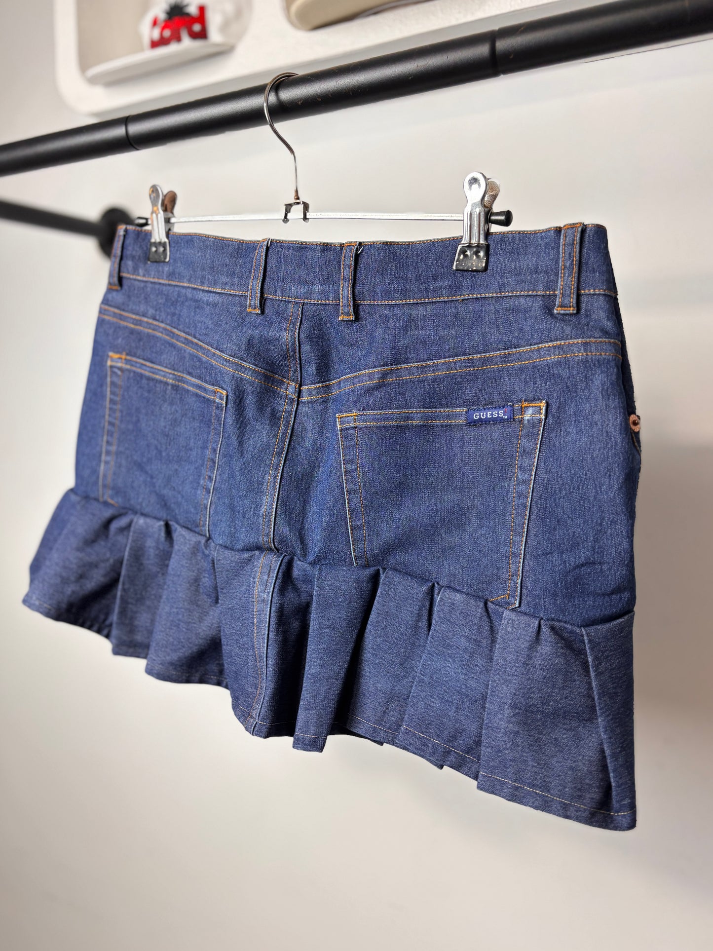 GUESS MINI SKIRT DARK DENIM