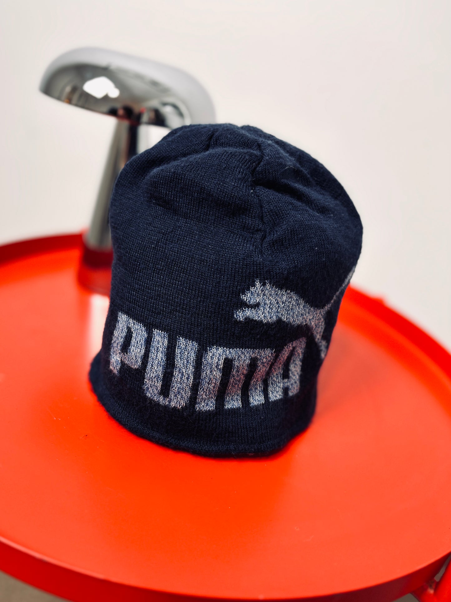 Y2K PUMA BEANIE BLUE