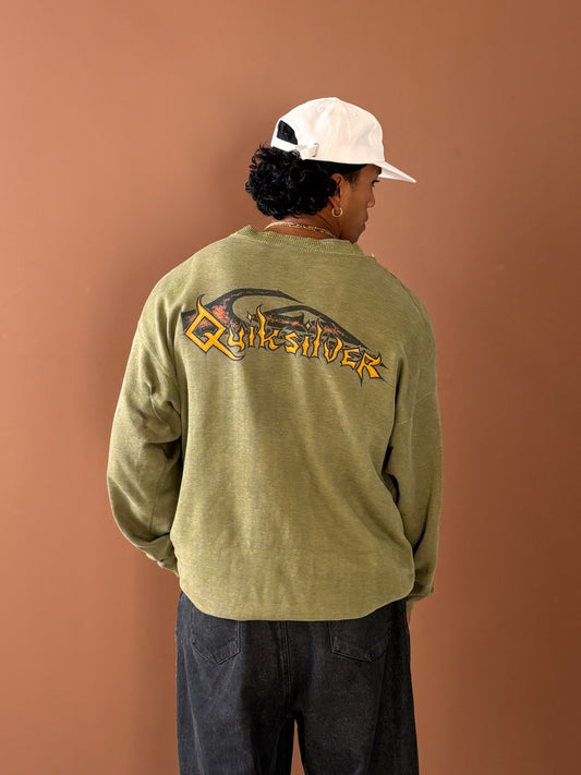 90'S QUIKSILVER CREWNECK GREEN