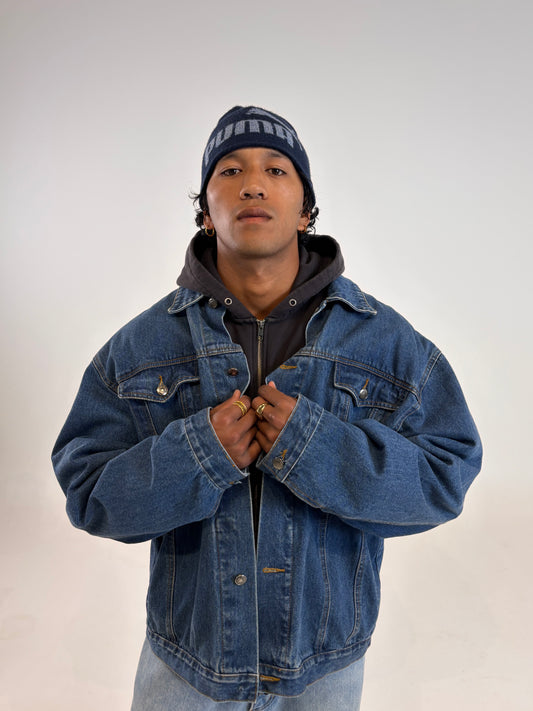 MODERN DARK DENIM JACKET