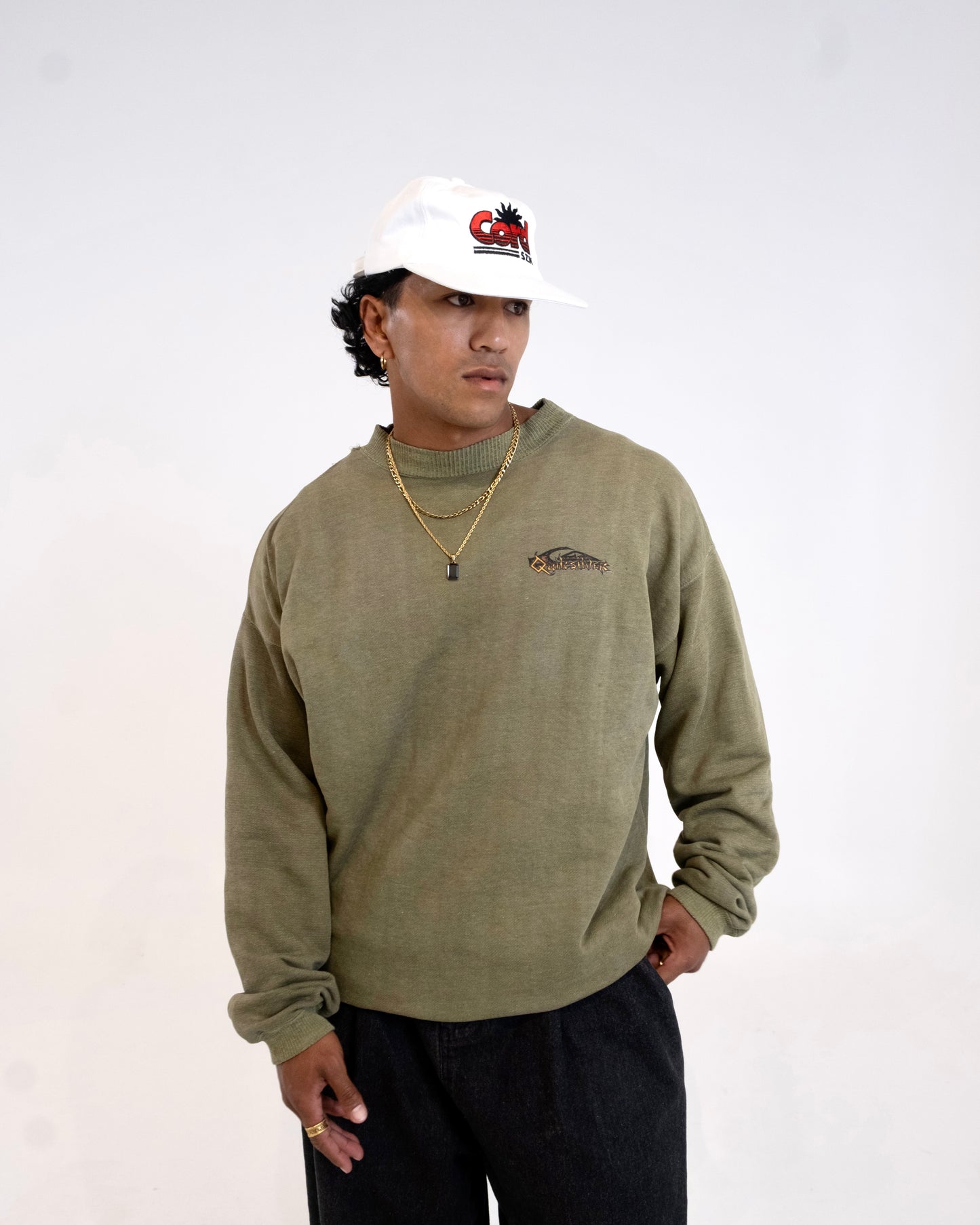 90'S QUIKSILVER CREWNECK GREEN