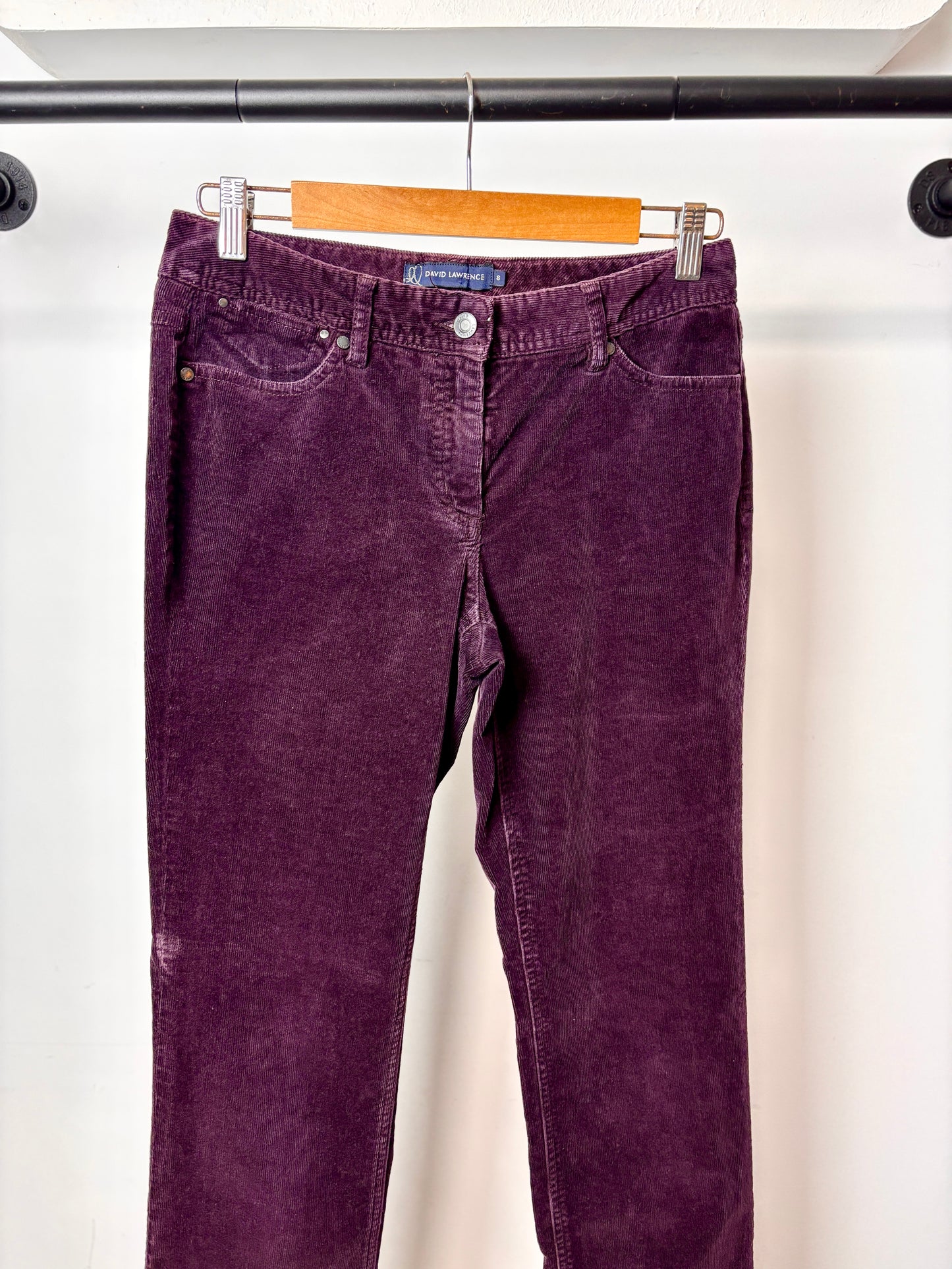 DAVID LAWRENCE CORDUROY PANTS PURPLE