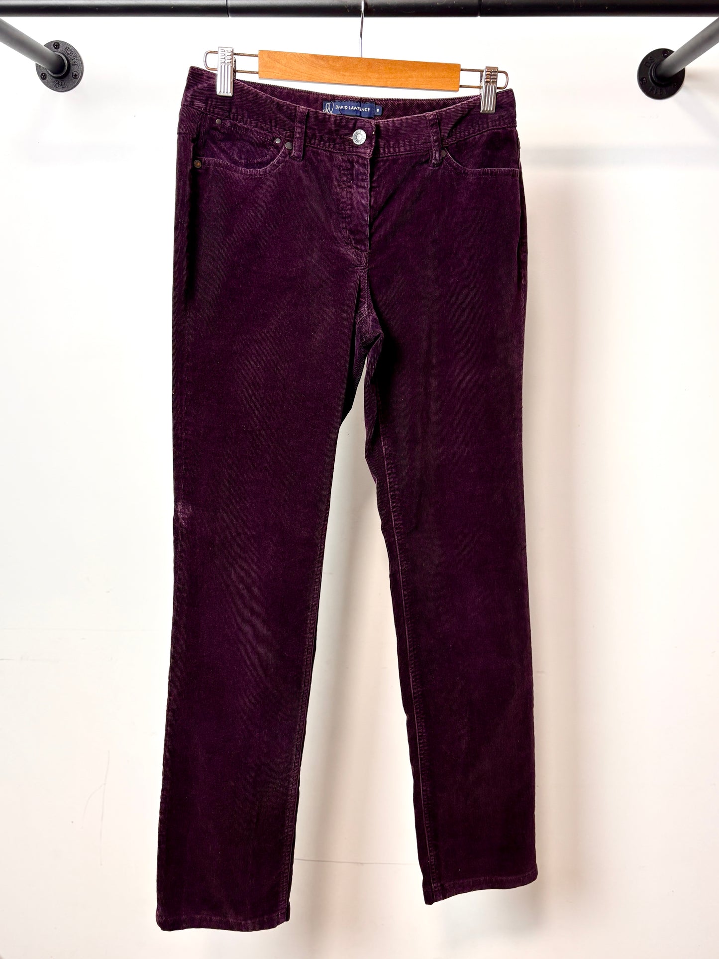 DAVID LAWRENCE CORDUROY PANTS PURPLE