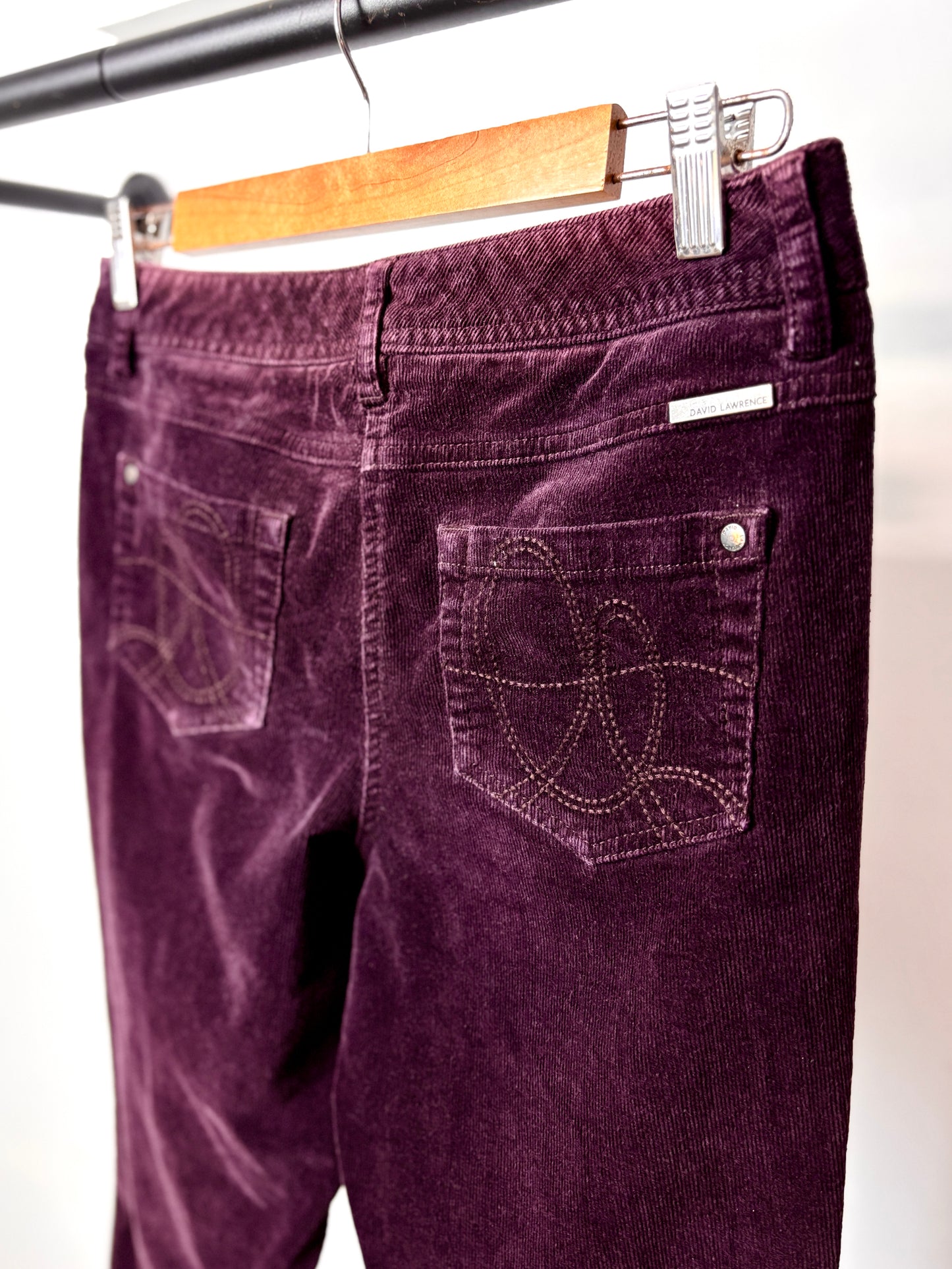 DAVID LAWRENCE CORDUROY PANTS PURPLE