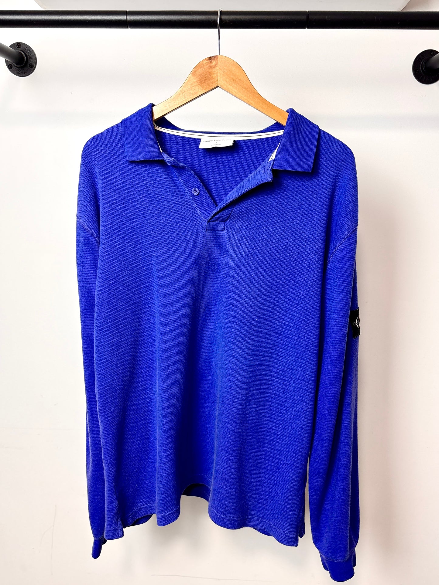 MODERN CALVIN KLEIN POLO JUMPER BLUE