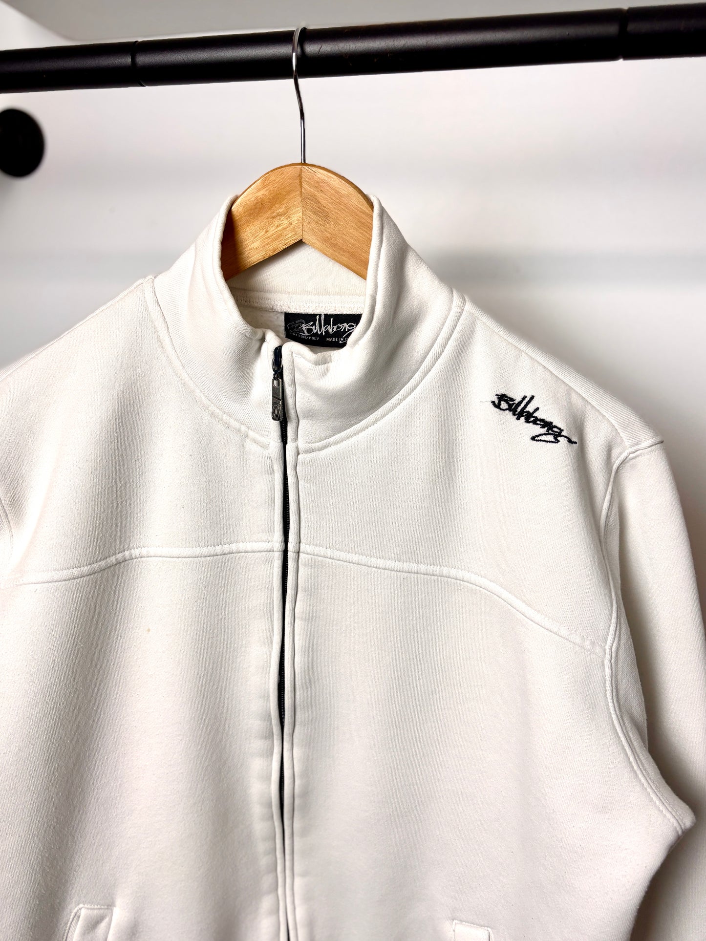 Y2K BILLABONG ZIP UP JACKET WHITE