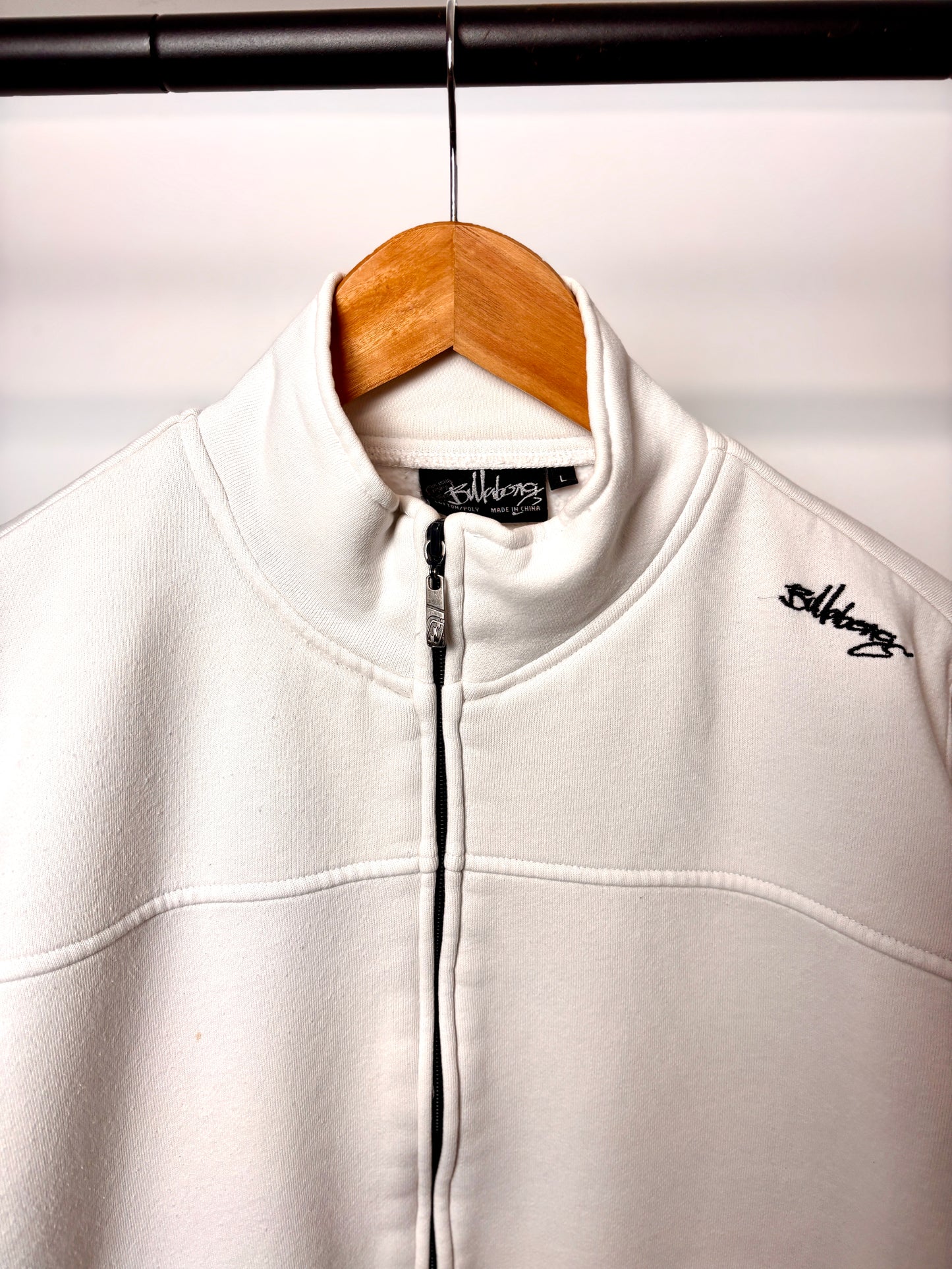 Y2K BILLABONG ZIP UP JACKET WHITE