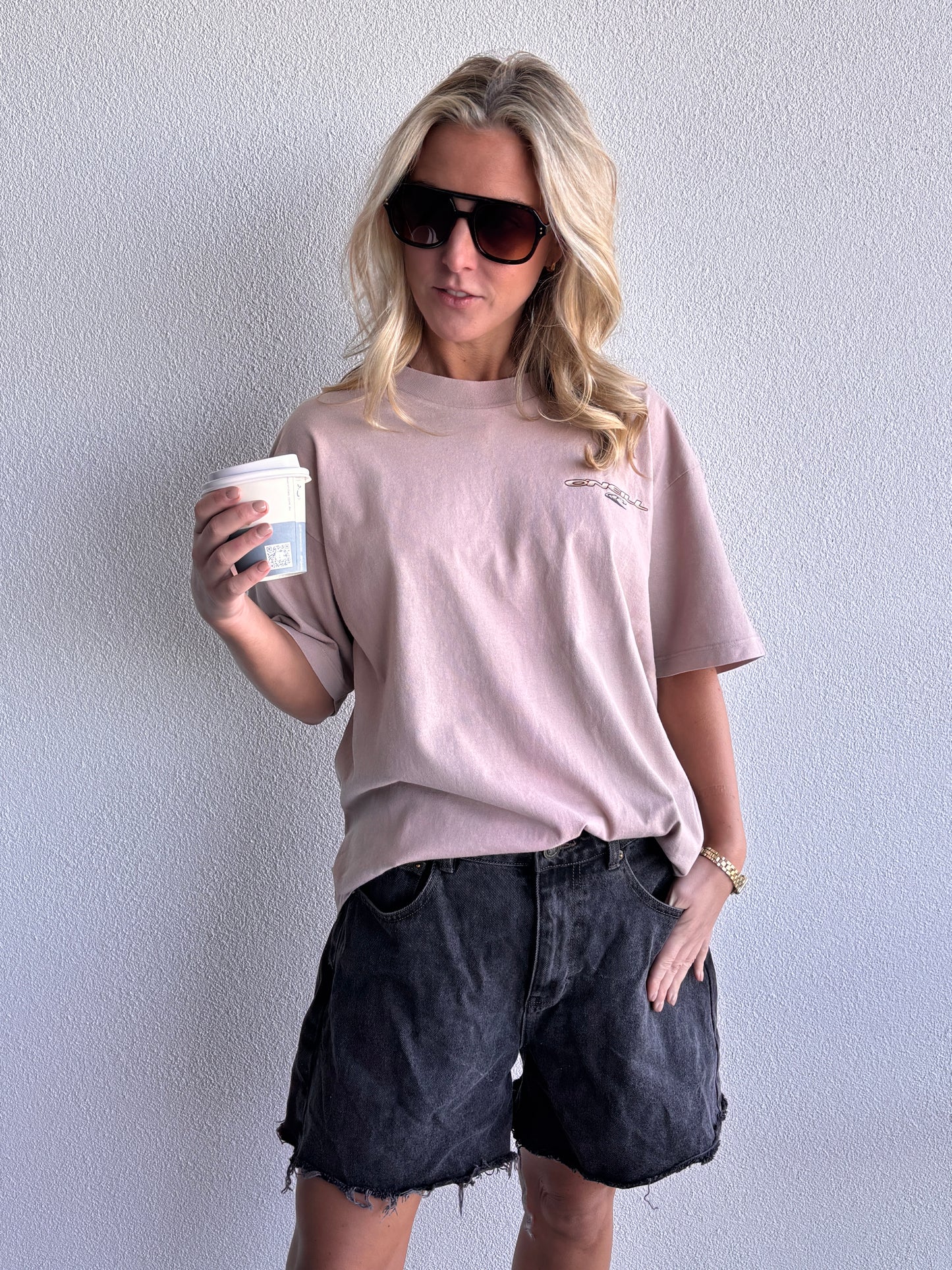 VINTAGE ONEILL TEE PEACH