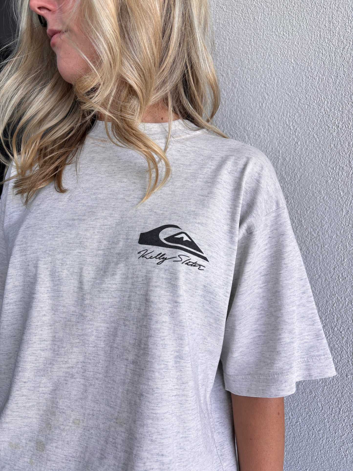VINTAGE QUIKSILVER KELLY SLATER TEE GREY