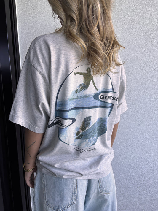 VINTAGE QUIKSILVER KELLY SLATER TEE GREY