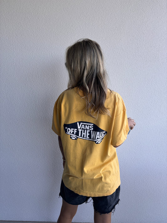 VINTAGE VANS TEE YELLOW
