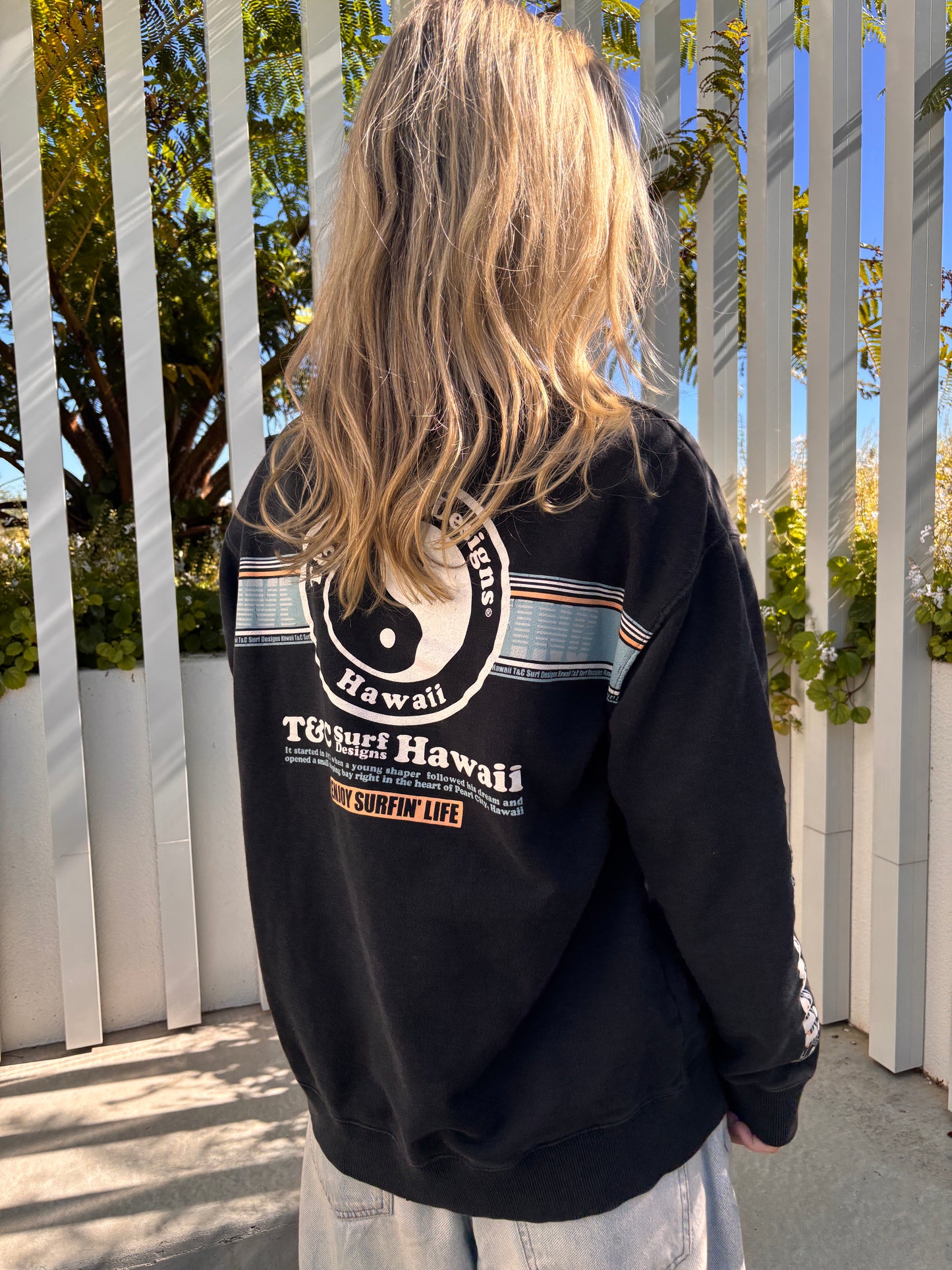VINTAGE T&C JUMPER BLACK