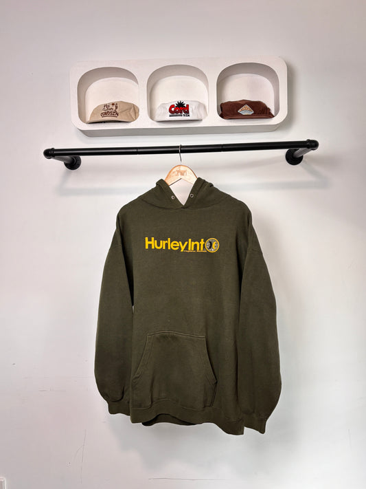 VINTAGE HURLEY HOODIE DARK GREEN