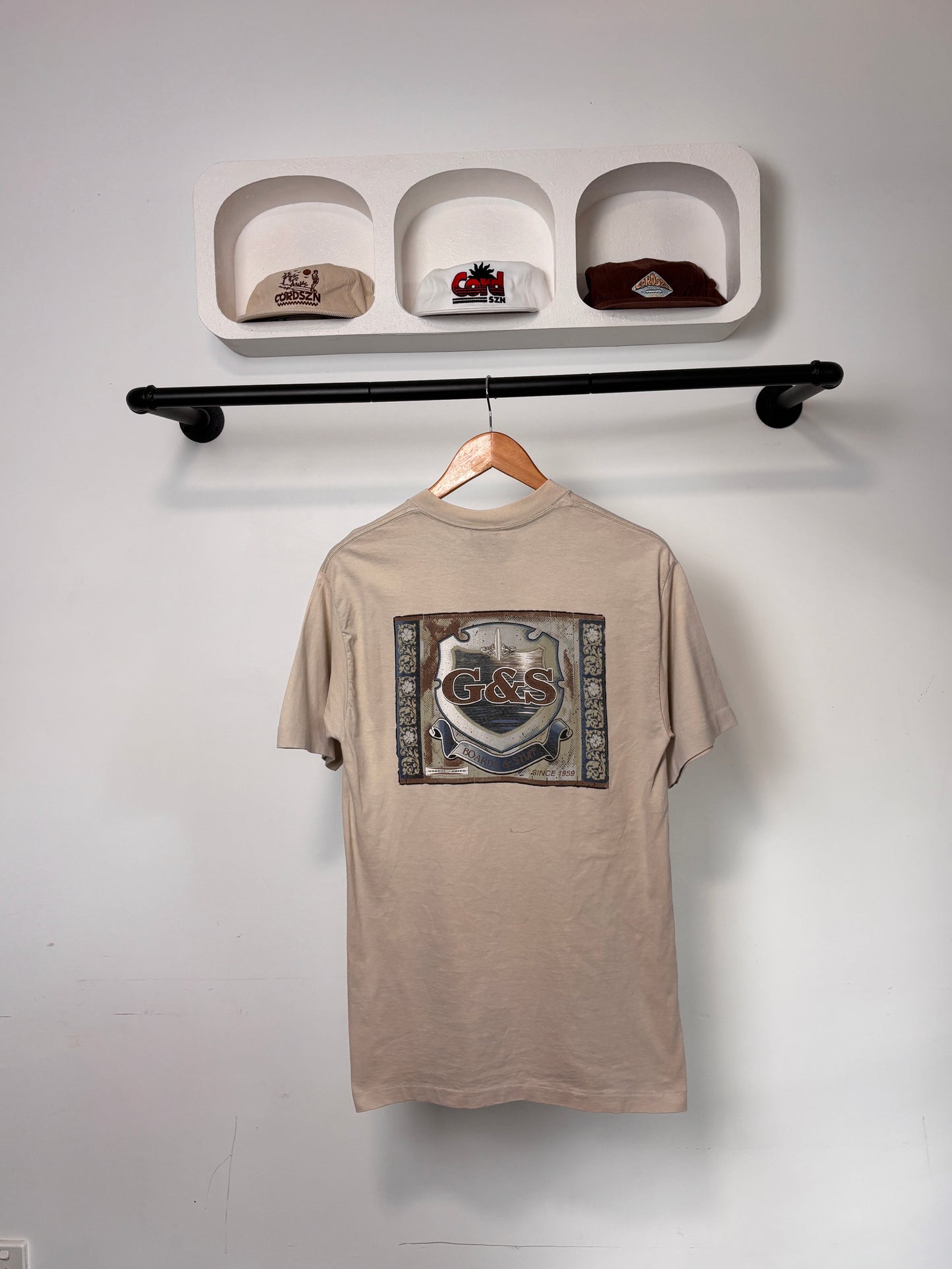 VINTAGE G&S TEE BEIGE