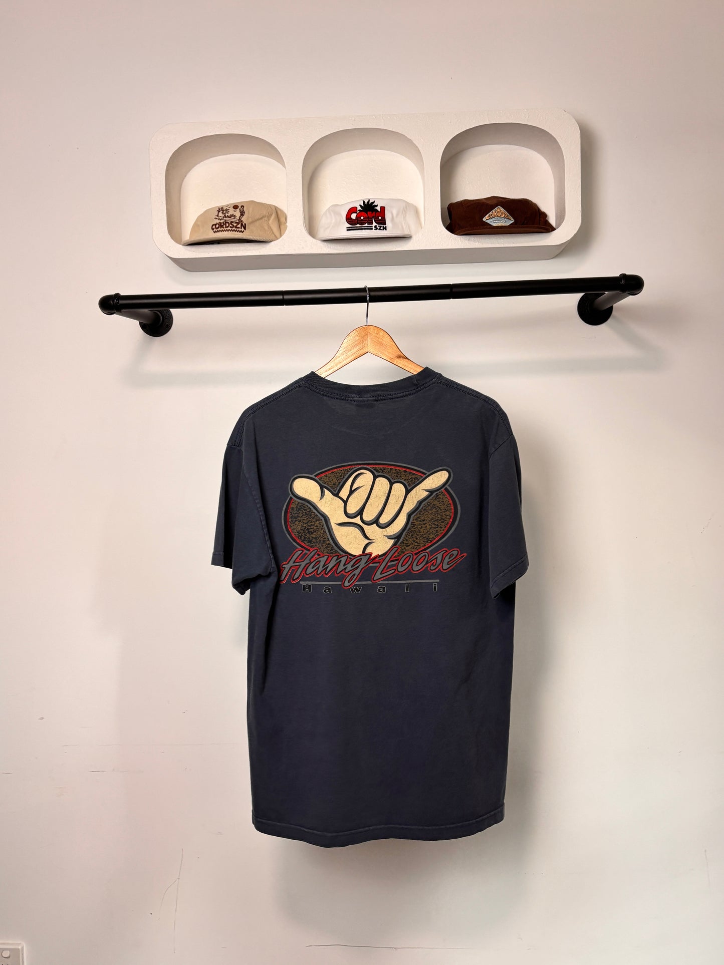 VINTAGE HANG LOOSE HAWAII TEE NAVY