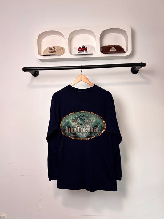 VINTAGE GOTCHA LONGSLEEVE TEE NAVY