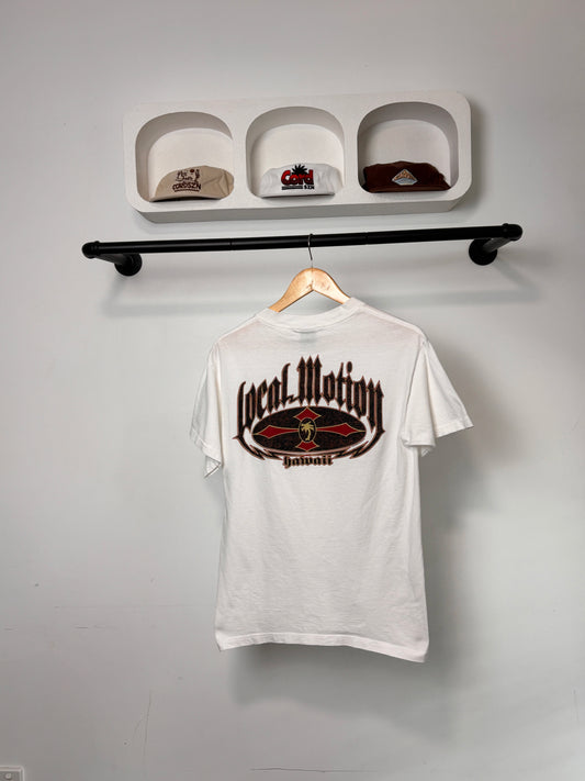VINTAGE TOWN & COUNTRY TEE BLACK, RED & WHITE
