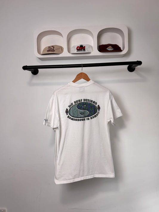 VINTAGE TOWN & COUNTRY DESIGNS TEE WHITE