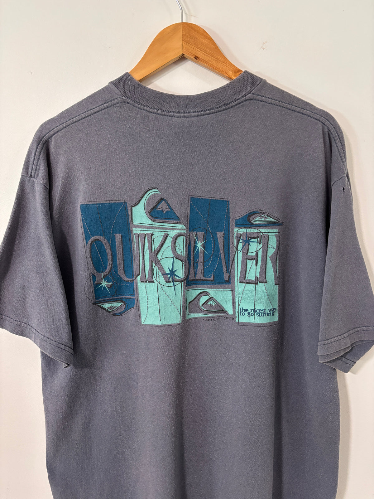 VINTAGE QUIKSILVER TEE BLUE