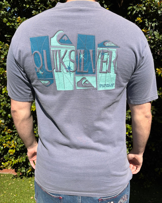 VINTAGE QUIKSILVER TEE BLUE